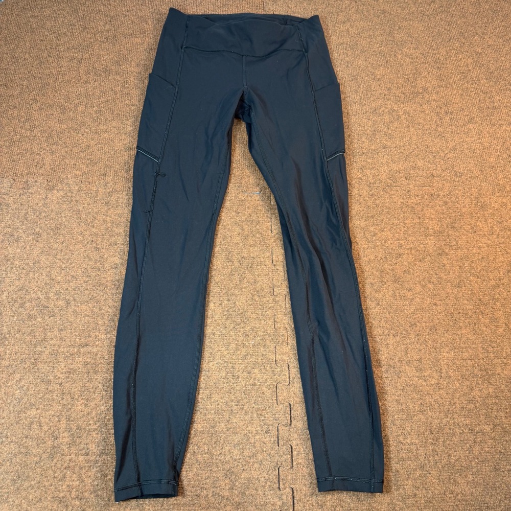 Lululemon Speed Up Tight Women Black High Rise Running Leggings Size 6 W5BMUS